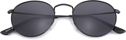 Pro Acme Small Round Metal Polarized Sunglasses for Women Retro Designer Style