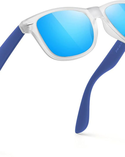 FEIDUSUN Sunglasses Men Polarized Sunglasses for Mens and Womens,Black Retro Sun Glasses Driving Fishing UV Protection