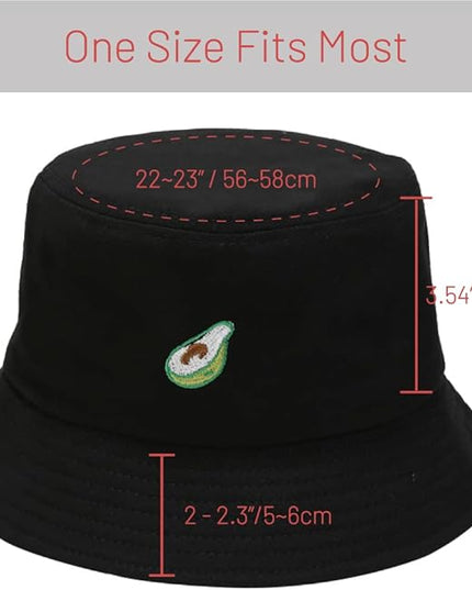 Cotton Bucket Hat for Women Men Summer Travel Sun Beach Bucket Cap, Unisex Outdoor Fisherman Hat
