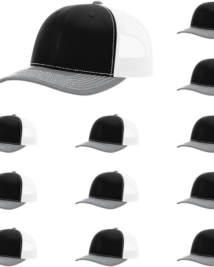 Richardson 112 Classic Six-Panel Adjustable Snapback Trucker Cap | Bulk Packs Available