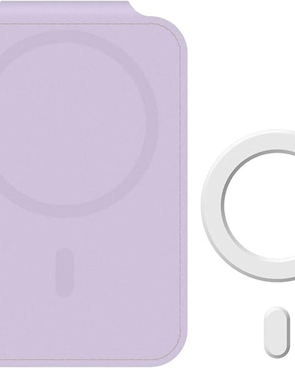 DCHK Magnetic Card Wallet, Slim Card Holder with 3 Slots, Holds up to 6 Cards, Strong Adhesion Ring Included, Compatible with Magsafe iPhone 12/13/14/15/16 (Not for Mini Models)