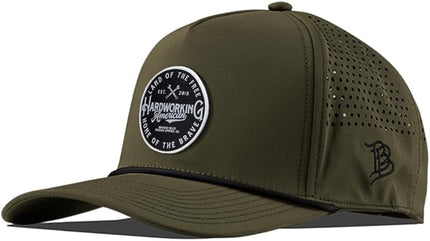 Branded Bills Hardworking PVC Curved 5 Panel Rope, Snapback Closure, Lightweight, Comfortable Baseball Cap