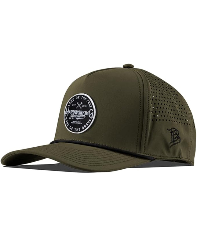 Branded Bills Hardworking PVC Curved 5 Panel Rope, Snapback Closure, Lightweight, Comfortable Baseball Cap