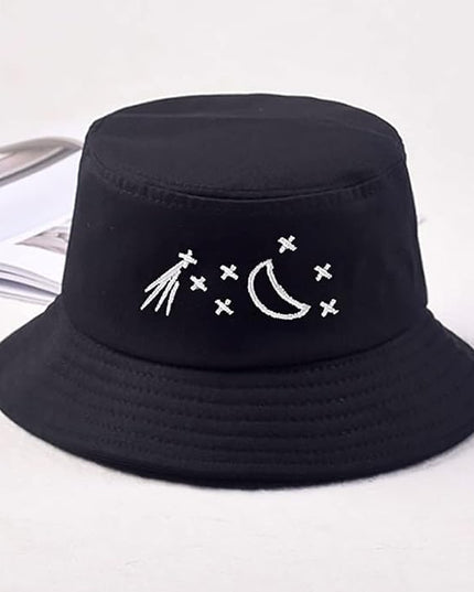 XYIYI Fashion Embroidery Bucket Hat Cotton Beach Fisherman Hats for Women Girls