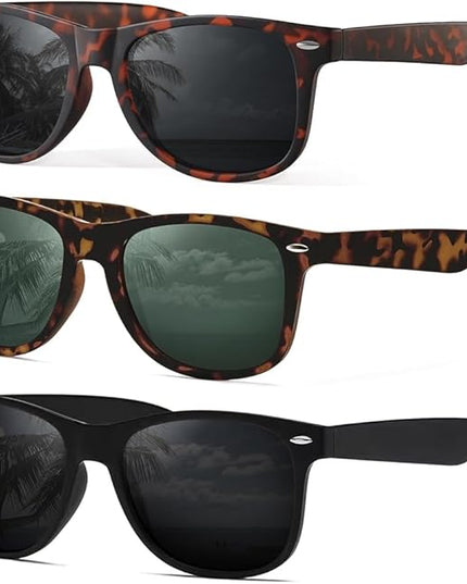 DEMIKOS Sunglasses Men Polarized Sunglasses for Mens Womens Retro Mirror Lens for Driving Fishing UV Protection