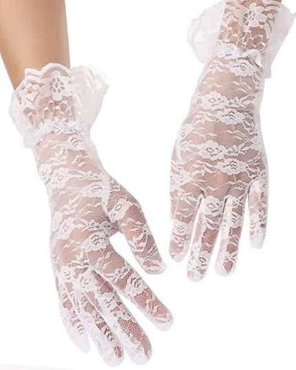 Sahabowi Satin Gloves Formal Bridal Banquet Party Wedding Opera Solid Colorful Mitten For Women