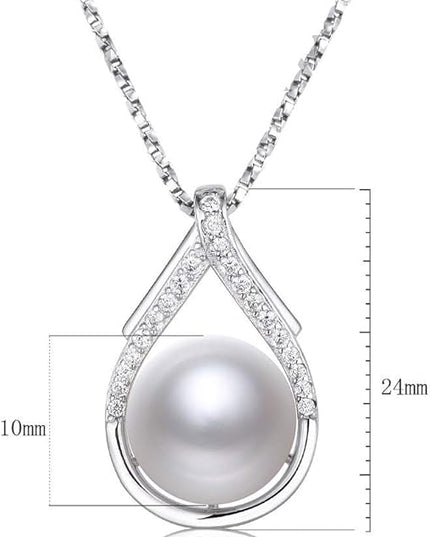 Tahitian Black Pearl Necklaces for Women 10-11mm - Pearl Necklace Phoenix Pendant | with 925 Sterling Silver 18" Chain - Christmas Mothers Day Valentine's Day Gifts For Women Wife Mom Grandma Girlfriend Daughter Her Best Friend Birthday Anniversary Fin...