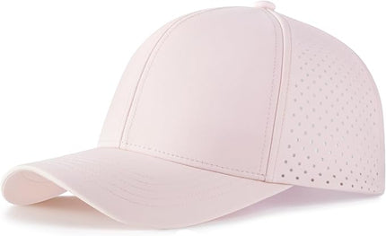 VOBOOM Men Quick Dry Baseball Cap Laser Cut Mesh Ball Curved Brim Snapback Hat