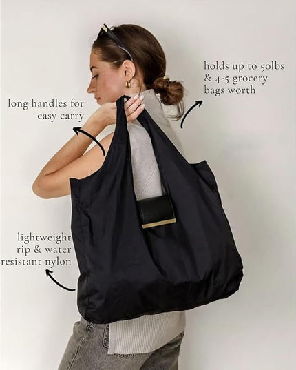 Keychain Tote Bag, Compact Handbag for Women, Expandable & Portable Purse for Daily Errands, Shopping, Work