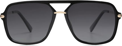 SOJOS Sunglasses for Women & Men, Square, Retro, Polarized Lens, Trendy Aviator, 90s Shades