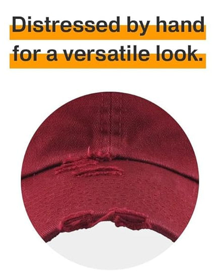 KBETHOS Vintage Washed Distressed Cotton Dad Hat Baseball Cap Adjustable Polo Trucker Unisex Style Headwear