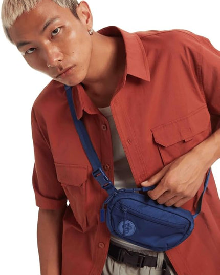 Baboon to the Moon Fanny Pack Mini 1.5L Compact Waist Bag Water Repellent Crossbody Belt Bag Lightweight Travel Everyday Bag for Men Women, Navy