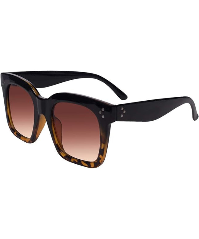 Vintage Women Oversized Sunglasses Designer Luxury Square Sun Glasses UV400 Protection Flat Lens