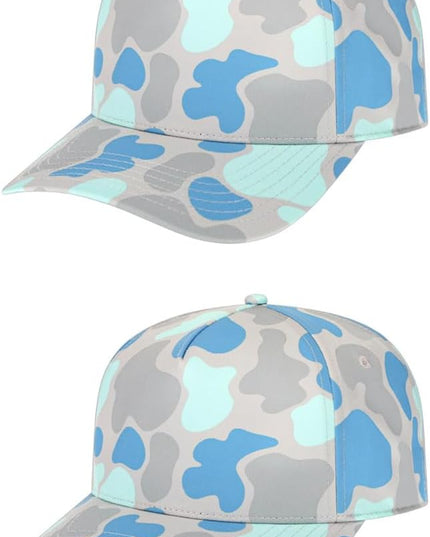 The Hat Pros Cap America i2026 Mid Profile 5-Panel Daybreak Camo Cap w/Quick-Dry Sweatband & Adjustable Snapback