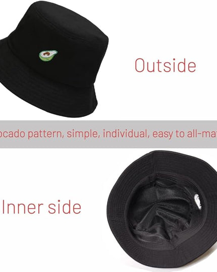 Cotton Bucket Hat for Women Men Summer Travel Sun Beach Bucket Cap, Unisex Outdoor Fisherman Hat