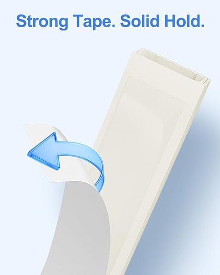 Yecaye Cord Hider, 113in Medium Cord Covers for Wires on Wall, Cord Organizer for 2-3 Wires, Easy Install Cable Management Kit, TV Cable Hider for Home Office, W0.95in H0.55in, Beige