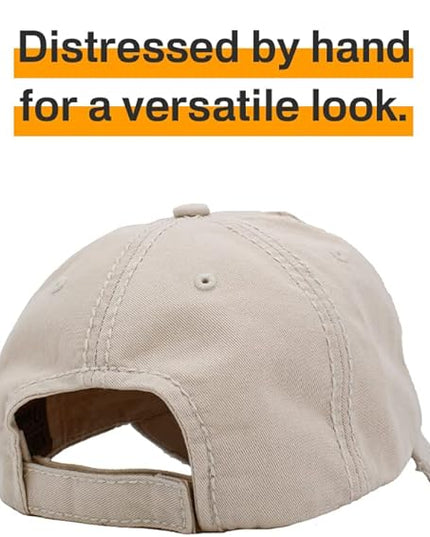 KBETHOS Vintage Washed Distressed Cotton Dad Hat Baseball Cap Adjustable Polo Trucker Unisex Style Headwear