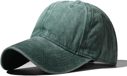 Classic Vintage Distressed Baseball Cap, Washed Cotton, Adjustable Fit