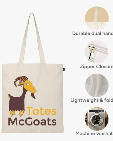 Eco Right Tote Bag for Women, Reusable Grocery Bag, Canvas Tote Bag for Shopping, Cotton Bag for Daily Use, Gifts for Women