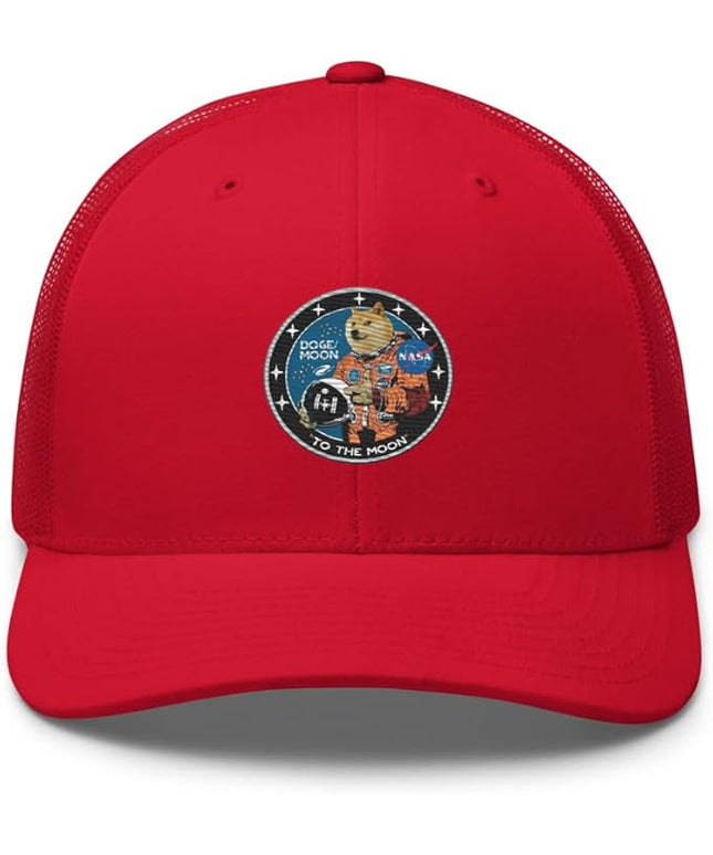Doge/Moon NASA Logo Trucker Cap