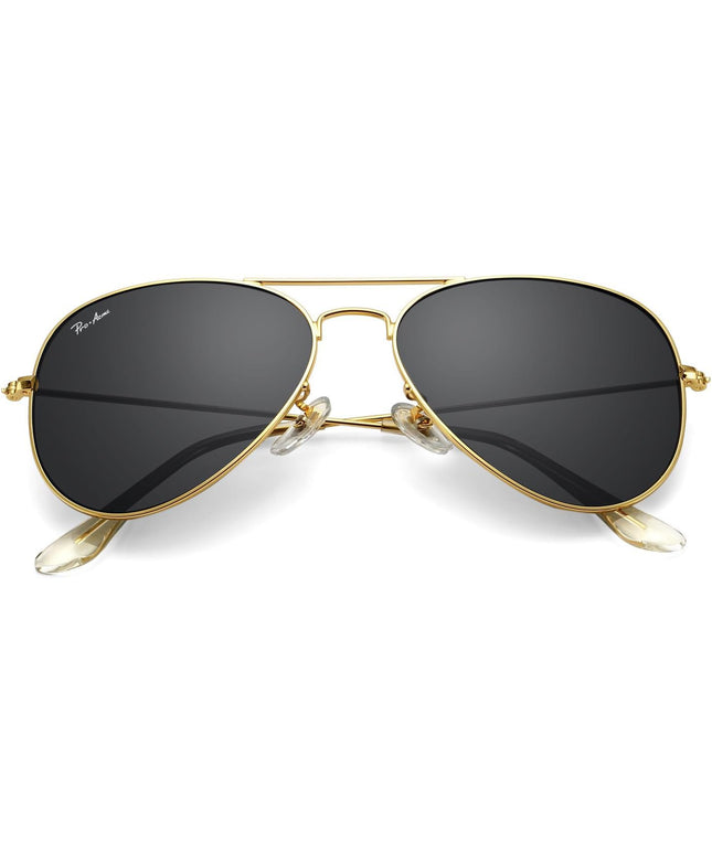 Pro Acme Classic Aviator Sunglasses for Women & Men Glass Lens Metal Frame UV400 Driver Sunglasses