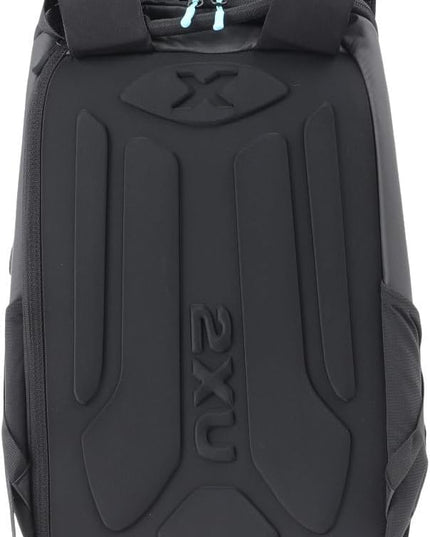 2XU Transition Backpack - Secure Storage Bag for Swim, Run, Bike Clothing - Black