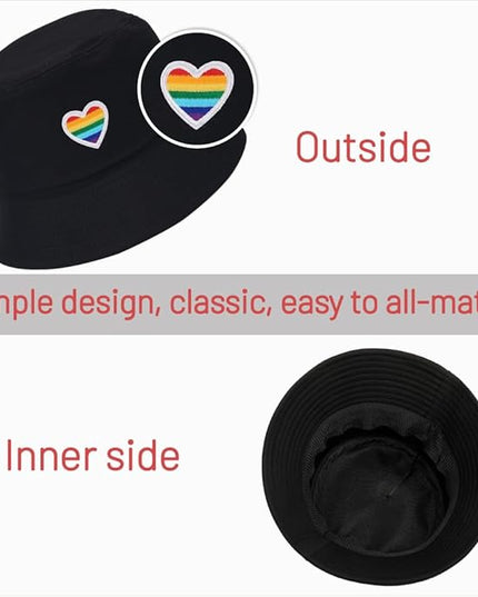 Cotton Bucket Hat for Women Men Summer Travel Sun Beach Bucket Cap, Unisex Outdoor Fisherman Hat