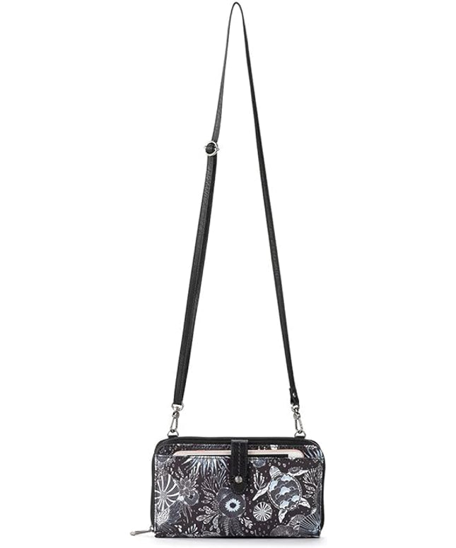 Sakroots Artist Circle Smartphone Crossbody in Coated Canvas, Detachable Wristlet Strap