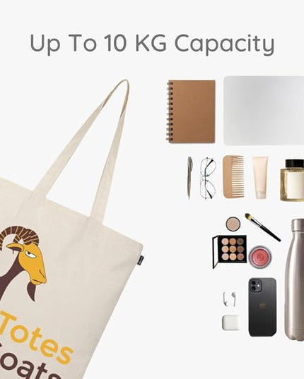 Eco Right Tote Bag for Women, Reusable Grocery Bag, Canvas Tote Bag for Shopping, Cotton Bag for Daily Use, Gifts for Women