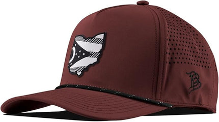 Branded Bills Ohio Vintage PVC 5-Panel Performance, Lightweight, Comfortable Baseball Cap