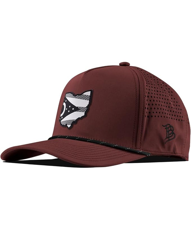Branded Bills Ohio Vintage PVC 5-Panel Performance, Lightweight, Comfortable Baseball Cap
