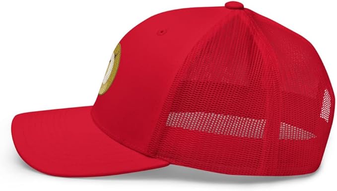 Dogecoin Crypto Embroidered Logo Trucker Cap
