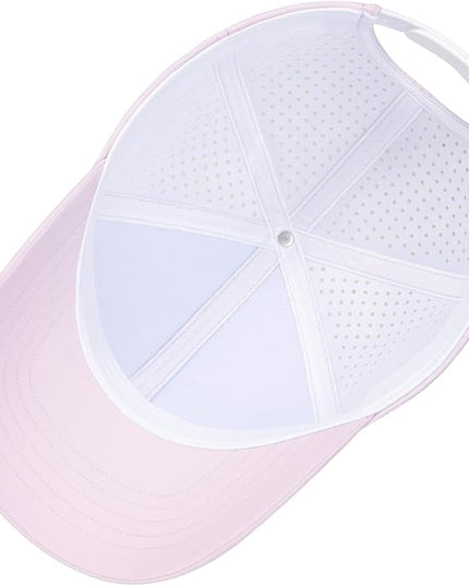 VOBOOM Men Quick Dry Baseball Cap Laser Cut Mesh Ball Curved Brim Snapback Hat
