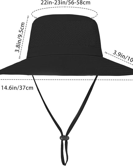 ZOORON Boonie Hat UPF 50+ Cooling Sun Hat for Men and Women,Wide Brim Bucket Hats with UV Protection for Safari Hiking Beach