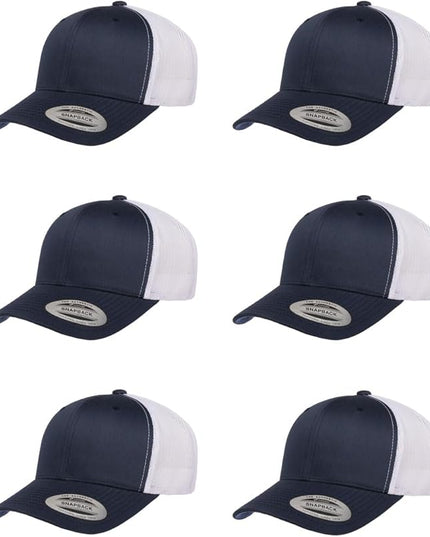 Yupoong Classic Premium Mesh 6 Panel Retro Trucker Cap | Mid Profile Snapback | OSFA | Bulk Pack Available