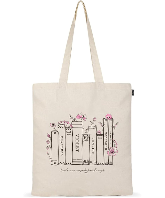 Eco Right Tote Bag for Women, Reusable Grocery Bag, Canvas Tote Bag for Shopping, Cotton Bag for Daily Use, Gifts for Women