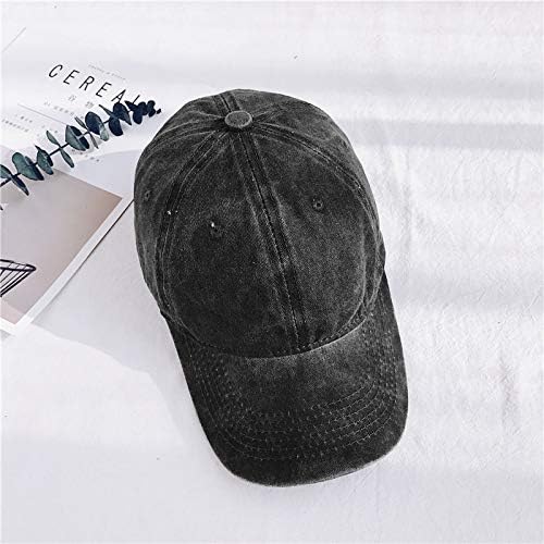 HH HOFNEN Men Women Washed Distressed Twill Cotton Baseball Cap Vintage Adjustable Dad Hat