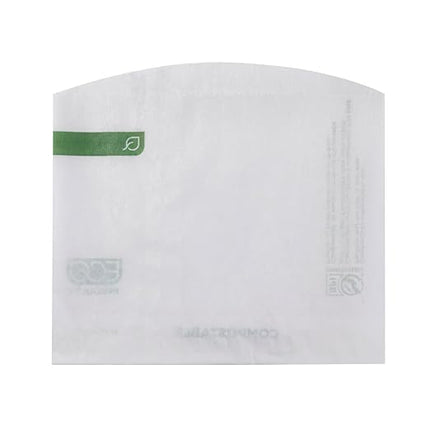 Eco-Products Renewable & Compostable Regular Dry Wax French Fry Bags, White Paper, Case of 1000 Bags, Made with Renewable Resources, ASTM Compliant, BPI-Certified