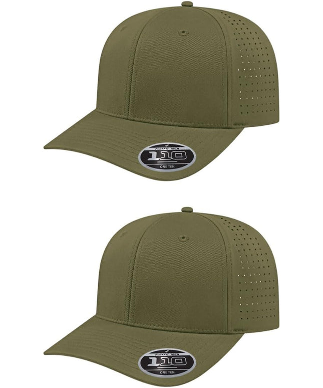 Cap America i8533 Flexfit 110 Perforated Performance Snapback Mid Profile 6-Panel Cap w/UV Guard & Adjustable Snapback