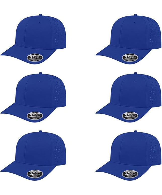 Cap America i8533 Flexfit 110 Perforated Performance Snapback Mid Profile 6-Panel Cap w/UV Guard & Adjustable Snapback