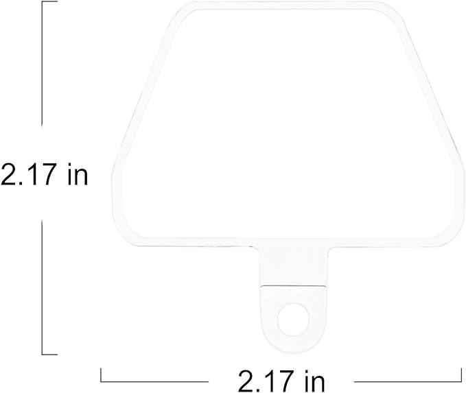 COCASES 2 Pack Phone Tether Tab, Phone Strap Replacement Part for Smartphone Safety Tether (White)