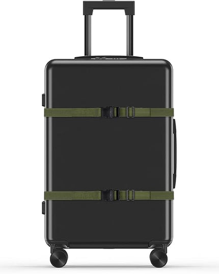 Wisdompro Luggage Strap, 2 Pack Heavy Duty Utility Straps with Quick Release Buckle, Adjustable Nylon Strap for Backpacking, Sleeping Bag Compression, Camping, Hiking - 48 inch, Army Green