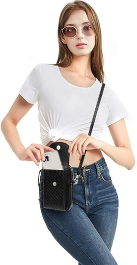 KUKOO Small Crossbody Bag Cell Phone Purse Wallet with Credit Card Slots for Women