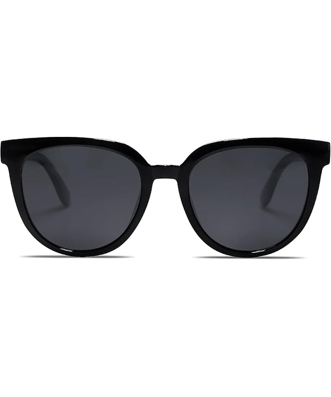 SOJOS Trendy Cat Eye Round Polarized Sunglasses for Women Fashion UV Protection Sunnies Sunglasses SJ2175