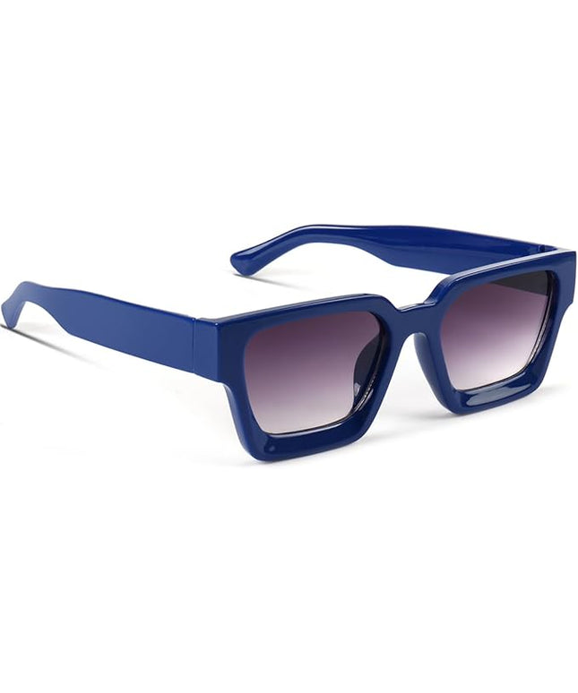 Trendy Square Sunglasses for Men Women Fashion Thick Rectangle Sun Glasses UV Protection Shades Designer Style