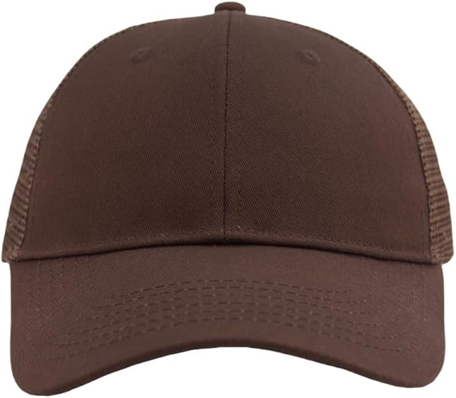 TSSGBL Classic Mesh Trucker Hat, Small & OSFM & XXL Options, Men Women Basic Adjustable Snapback Plain Blank Baseball Cap