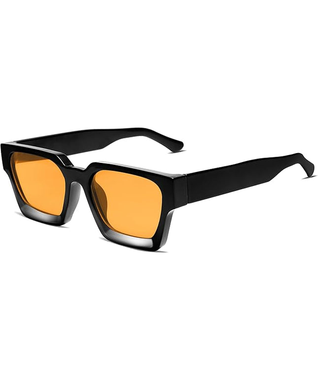 VANLINKER Thick Square Sunglasses for Men Women Retro Chunky Rectangle Shades UV400 Protection VL9731