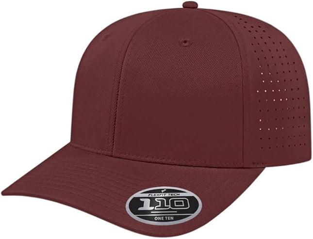 Cap America i8533 Flexfit 110 Perforated Performance Snapback Mid Profile 6-Panel Cap w/UV Guard & Adjustable Snapback