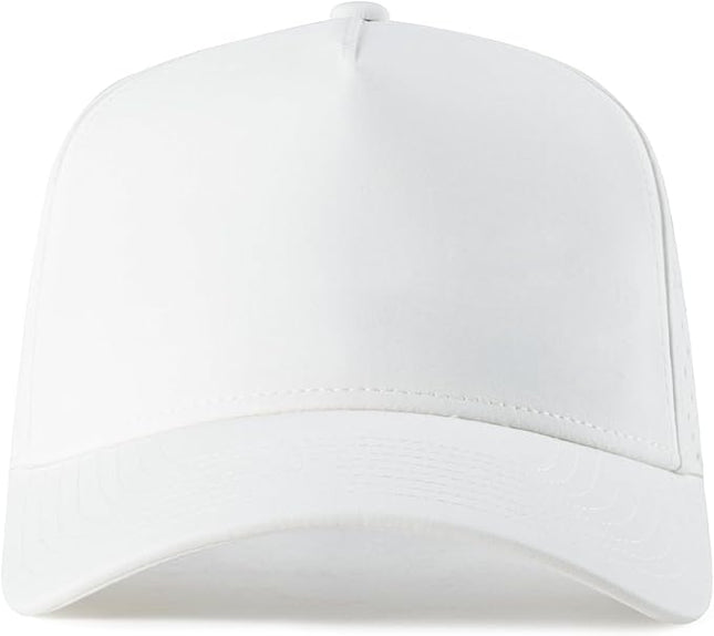 BOTVELA Men Adjustable Snapback Baseball Cap Vented Performance Laser Cut Mesh Hat