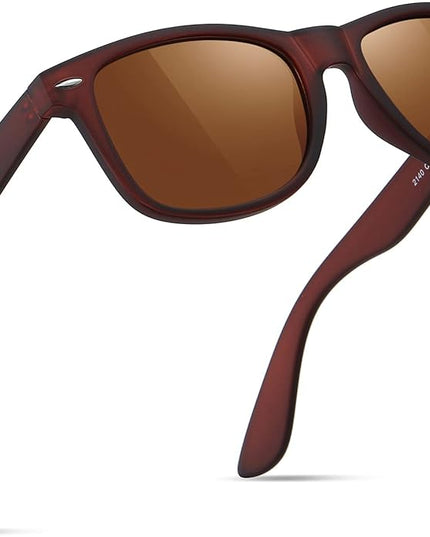 FEIDUSUN Sunglasses Men Polarized Sunglasses for Mens and Womens,Black Retro Sun Glasses Driving Fishing UV Protection